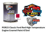 POR15 Classic Ford Red High Temperature Engine Enamel Paint 473ml