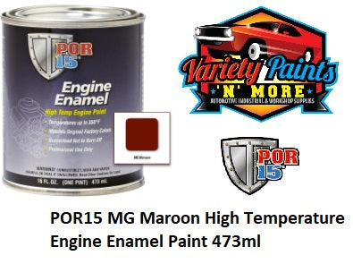 POR15 MG Maroon High Temperature Engine Enamel Paint 473ml