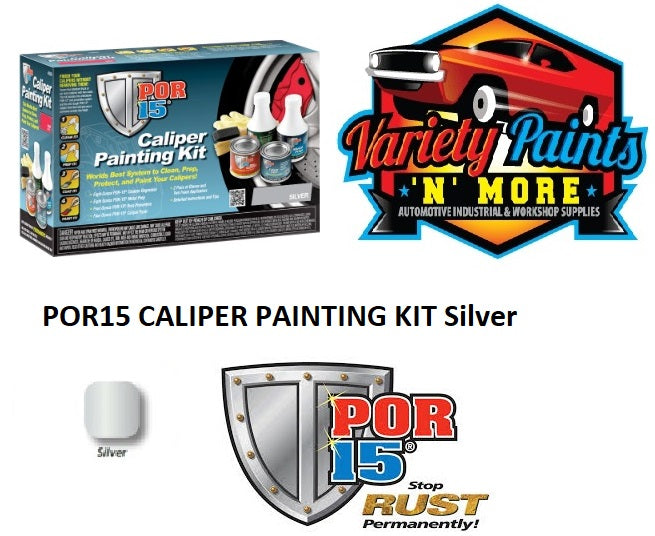 POR15 CALIPER PAINTING KIT Silver 42532 LARGE KIT