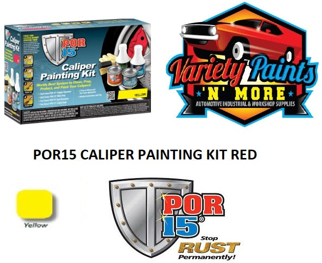 POR15 CALIPER PAINTING KIT Yellow 42932 LARGE KIT