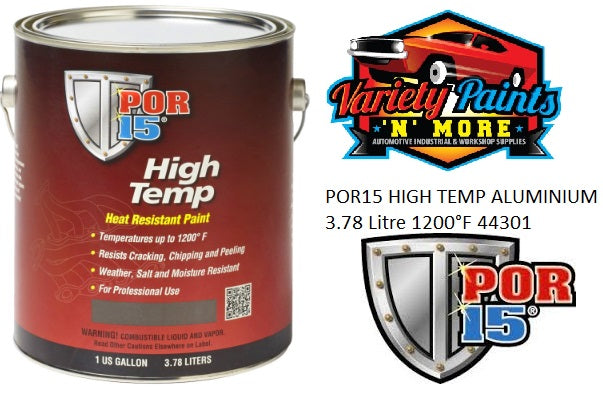 POR15 HIGH TEMP ALUMINIUM 3.78 Litre 1200°F 44301