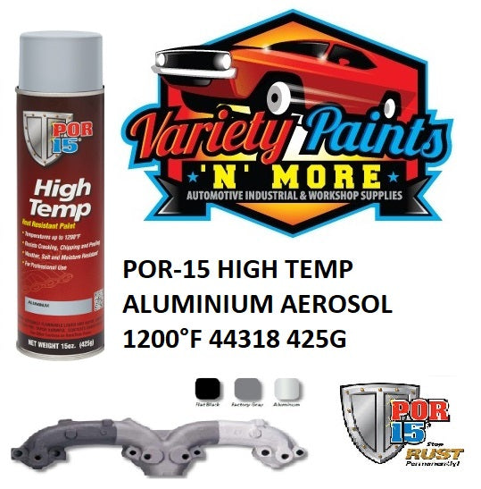 POR15 HIGH TEMP ALUMINIUM AEROSOL 1200°F 44318