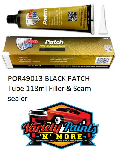 POR49013 BLACK PATCH Tube 118ml Filler & Seam Sealer 