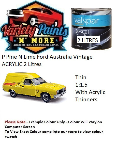 P Pine N Lime Ford Australia Vintage ACRYLIC 2 Litres