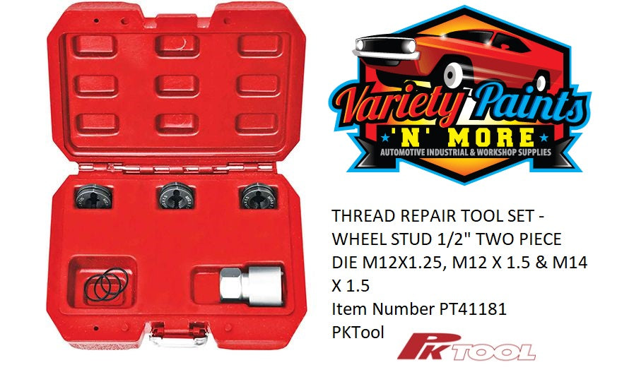 PKTool WHEEL STUD THREAD REPAIR TOOL SET