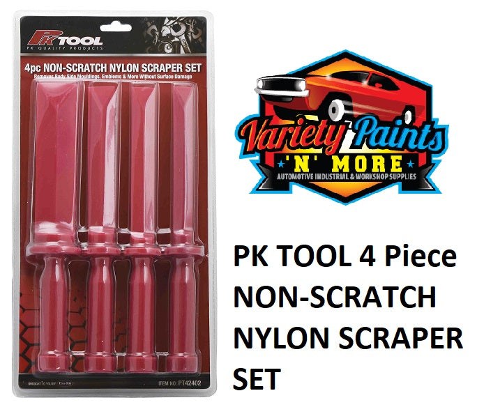PKTool 4 Piece NON-SCRATCH NYLON SCRAPER SET