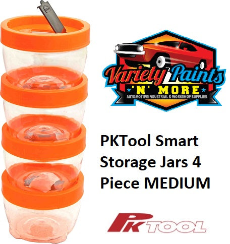 PKTool Smart Storage Jars 4 Piece MEDIUM