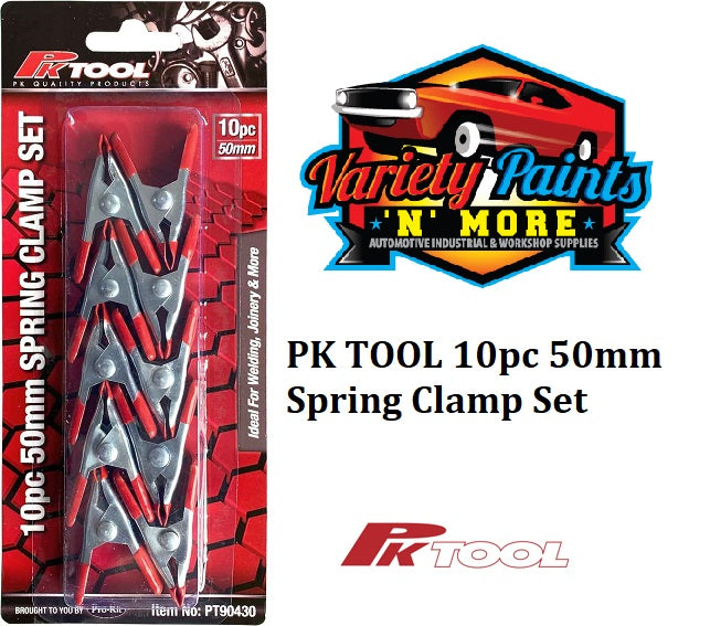 PKTool10pc 50mm Spring Clamp Set