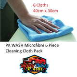 PK WASH Microfibre 6 Piece Cleaning Cloth Pack 