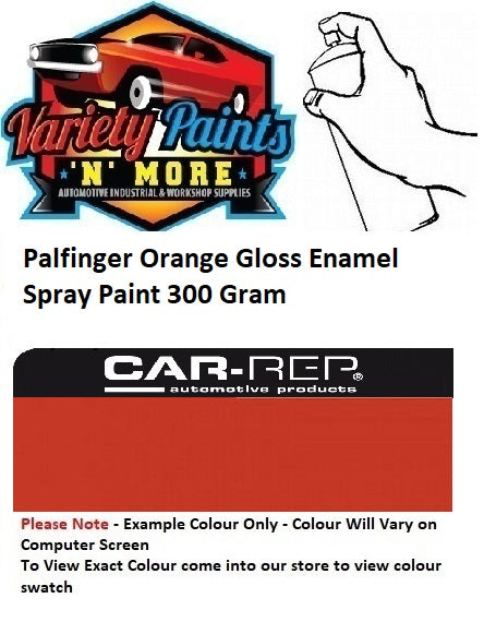 Palfinger Orange Gloss Enamel Spray Paint 300 Gram 1IS 70A 1IS 80A