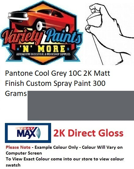 Pantone Cool Grey 10C 2K Matt Finish Custom Spray Paint 300 Grams