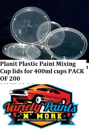 Planit Plastic Paint Mixing Cup lids for 400ml cups PACK OF 200