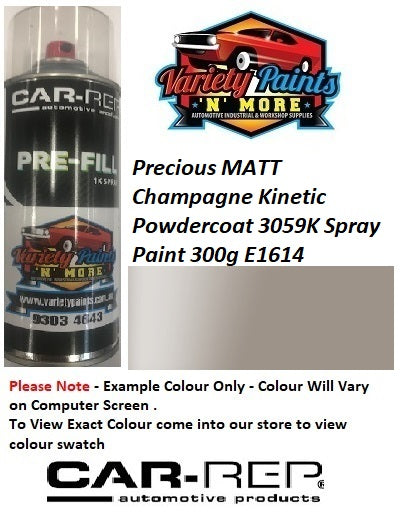 Precious MATT Champagne Kinetic Powdercoat 3059K Spray Paint 300g 