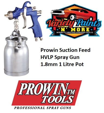Prowin Suction Feed HVLP Spray Gun 1.8mm 1 Litre Pot