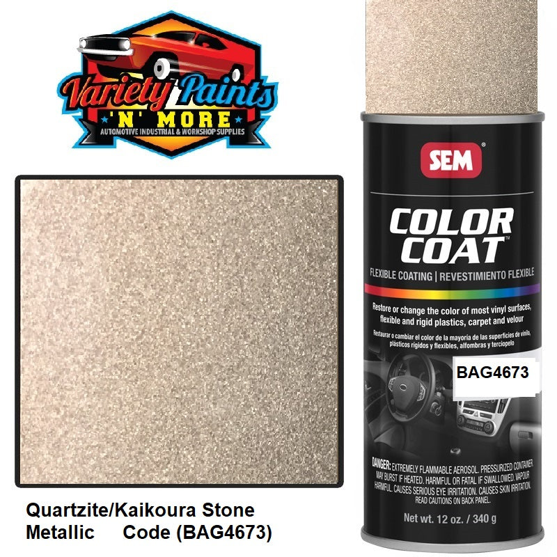 Quartzite/Kaikoura Stone Metallic (BAG)  SEM Colourcoat Vinyl Aerosol 300 Gram
