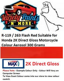 R119 / 263 Flash Red Suitable for Honda 2K Direct Gloss Motorcycle Colour Aerosol 300 Grams 