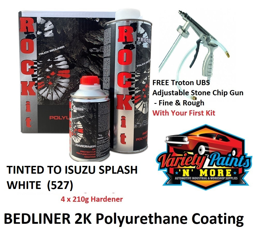 RANGER 2K Polyurethane Bed Liner Protective Coating ISUZU Splash White Kit - 4 Litre