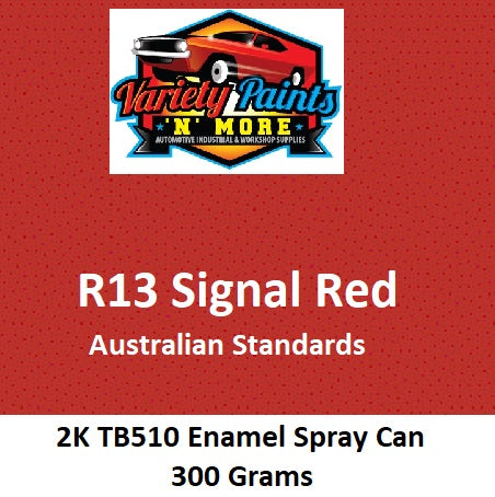 R13 Signal Red 2K Australian Standard Aerosol 300 Grams DTM