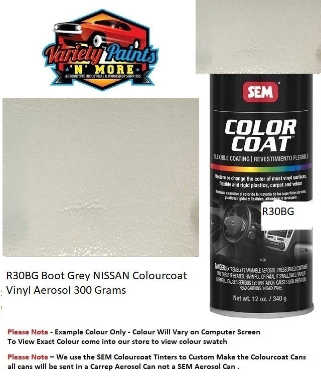 R30BG Boot Grey NISSAN Colourcoat Vinyl Aerosol 300 Grams