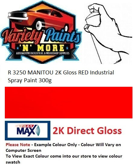 R 3250 MANITOU 2K Gloss RED Industrial  Spray Paint 300g