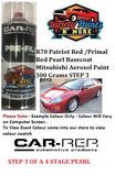 R70 Patriot Red /Primal Red Pearl Basecoat Mitsubishi Aerosol Paint 300 Grams STEP 3