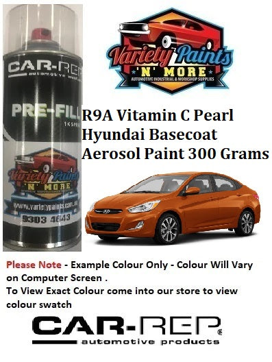 R9A Vitamin C Pearl Hyundai Basecoat Aerosol Paint 300 Grams