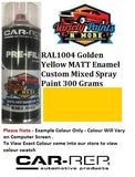 RAL1004 Golden Yellow MATT Enamel Custom Mixed Spray Paint 300 Grams