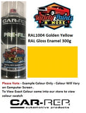 RAL1004 Golden Yellow Gloss Enamel Custom Mixed Spray Paint 300 Grams 1IS 81A