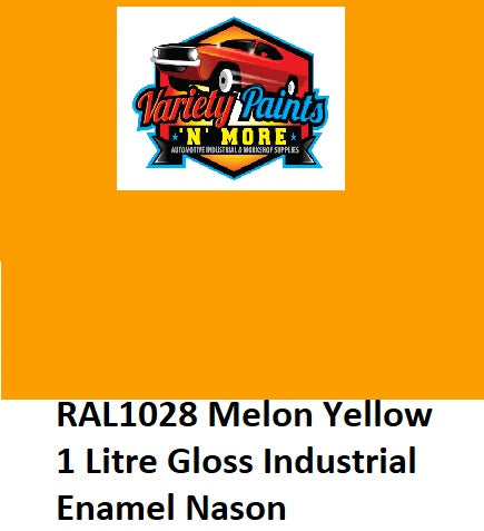 RAL1028 Melon Yellow NASON GLOSS Enamel Topcoat Paint Mix 1 litre