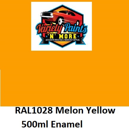 RAL1028 Melon Yellow Enamel Topcoat Paint Mix 500ml