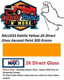 RAL1033 Dahlia Yellow 2K Direct Gloss Aerosol Paint 300 Grams 