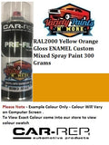 RAL2000 Yellow Orange Gloss Enamel Custom Mixed Spray Paint 300 Grams