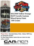 RAL2000 Yellow Orange MATT Acrylic Custom Mixed Spray Paint 300 Grams