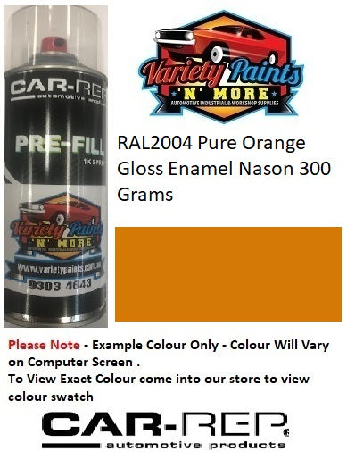RAL2004 Pure Orange Gloss Enamel Spray Paint 300 Grams 5IS
