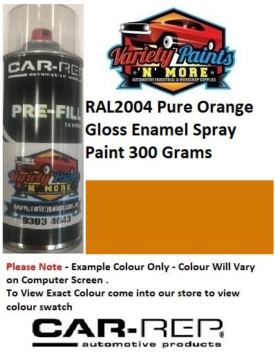 RAL2004 Pure Orange Gloss Enamel Spray Paint 300 Grams