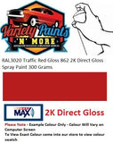 RAL3020 Traffic Red Gloss 862 2K Direct Gloss Spray Paint 300 Grams 