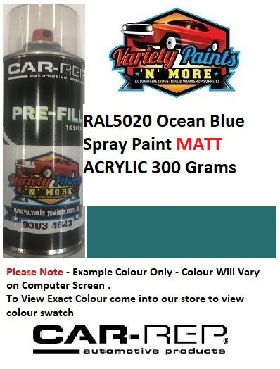 RAL5020 Ocean Blue Spray Paint MATT ACRYLIC 300 Grams