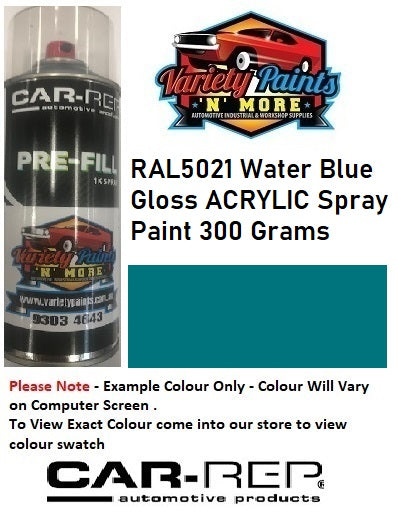 RAL5021 Water Blue Gloss ACRYLIC Spray Paint 300 Grams