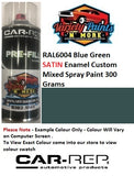 RAL6004 Blue Green SATIN Enamel Custom Mixed Spray Paint 300 Grams