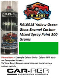 RAL6018 Yellow Green Gloss Enamel Custom Mixed Spray Paint 300 Grams 