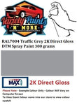 RAL7004 Grey 2K Direct Gloss DTM Spray Paint 300 grams