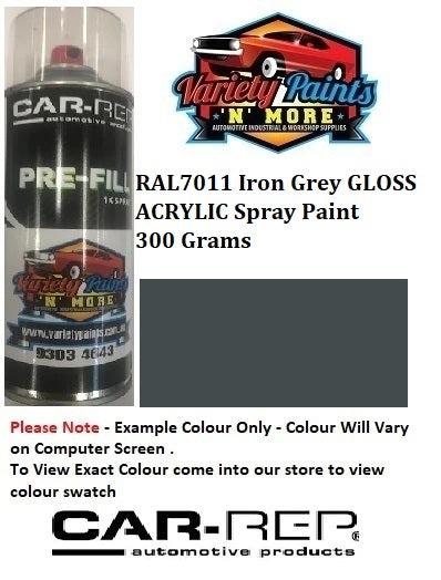 RAL7011 Iron Grey GLOSS Acrylic Spray Paint 300 Grams