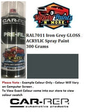 RAL 7011 Iron Grey GLOSS Acrylic Spray Paint 300 Grams