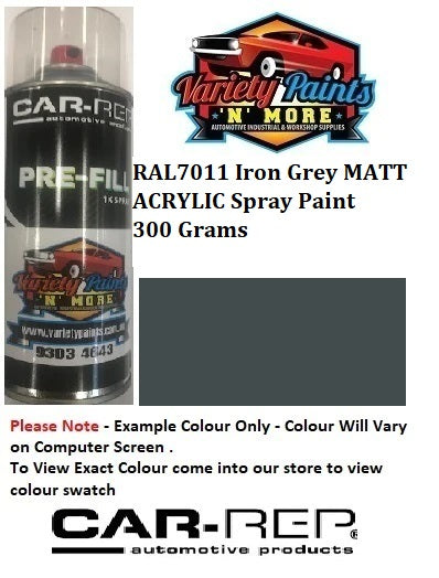 RAL7011 Iron Grey MATT Acrylic Spray Paint 300 Grams