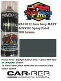 RAL 7011 Iron Grey MATT Acrylic Spray Paint 300 Grams