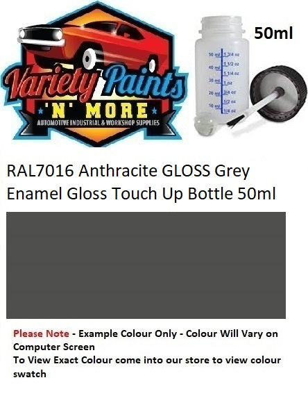 RAL7016 Anthracite GLOSS Grey Enamel Gloss Touch Up Bottle 50ml