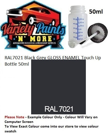 RAL7021 Black Grey GLOSS ENAMEL Touch Up Bottle 50ml