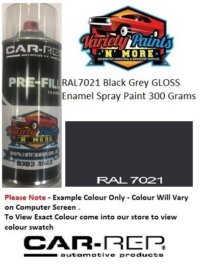 RAL7021 Black Grey Gloss Enamel Spray Paint 300 Grams 6IS BU1