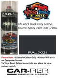 RAL7021 Black Grey Gloss Enamel Spray Paint 300 Grams 