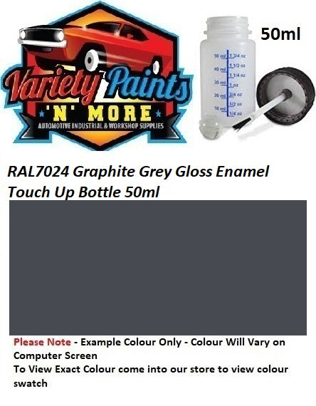 RAL7024 Graphite Grey Gloss Enamel Touch Up Bottle 50ml